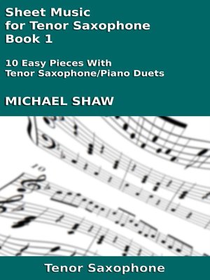 cover image of Sheet Music for Tenor Saxophone